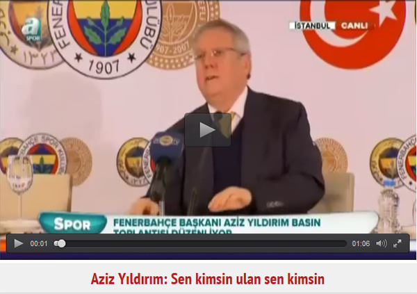 "Hakem odasını bir defa bastım"