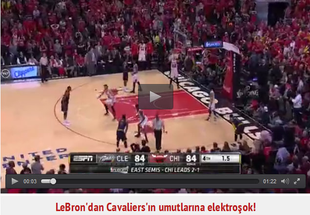 LeBron'dan Cavaliers'ın umutlarına elektroşok!