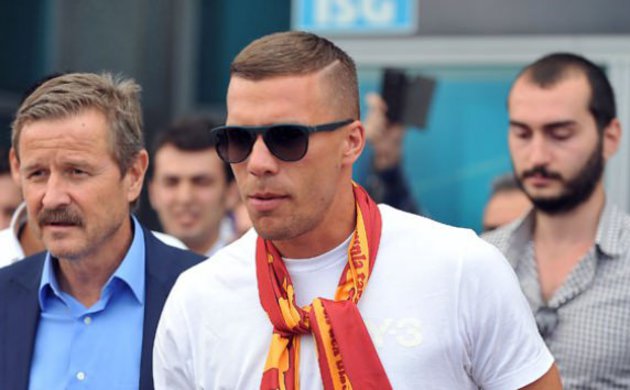 Galatasaray'ın yeni transferi Podolski İstanbul'da