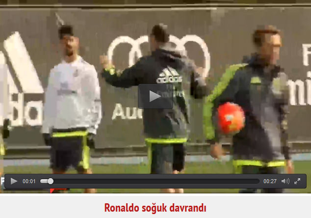 Ronaldo'dan Benitez'e soğuk karşılık