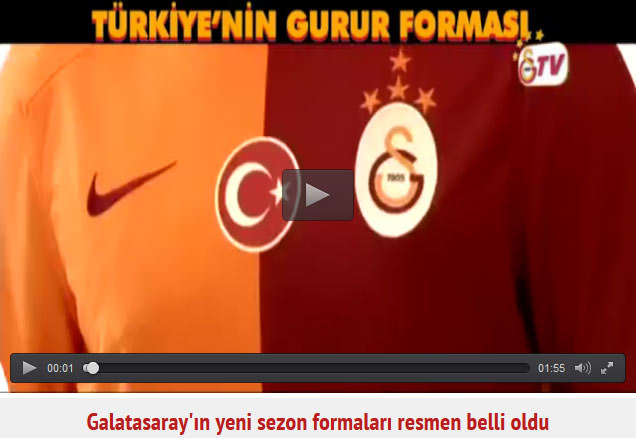 Galatasaray'ın yeni sezon formaları resmen belli oldu