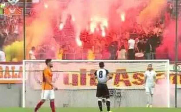 G.Saray'ın hazırlık maçında olay