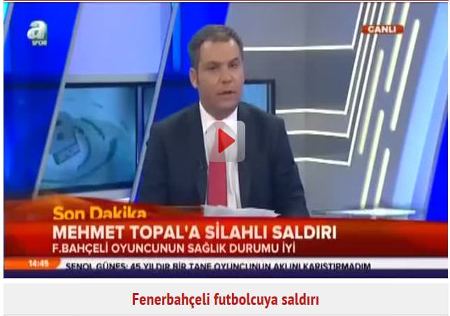 Fenerbahçeli futbolcuya saldırı