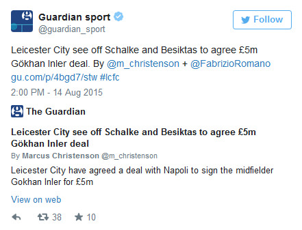Gökhan İnler Leicester City'de!