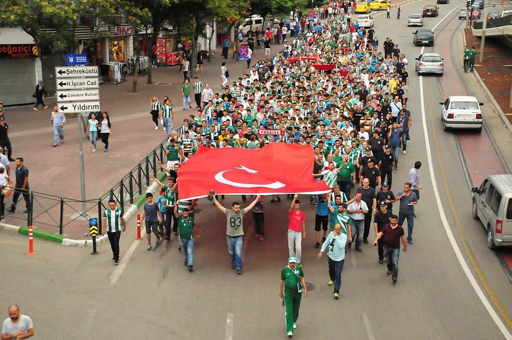 Bursa'da teröre lanet yürüyüşü