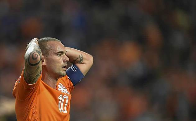 Yenilgi sonrası Sneijder çıldırdı