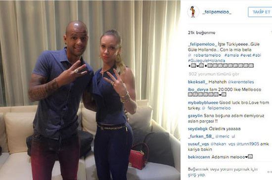 Melo'dan Sneijder'i kızdıracak hareket