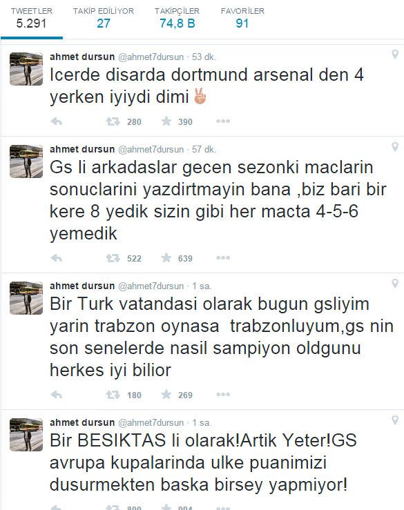 Beşiktaşlıdan G.Saraylıları kızdıracak tweet! - 1