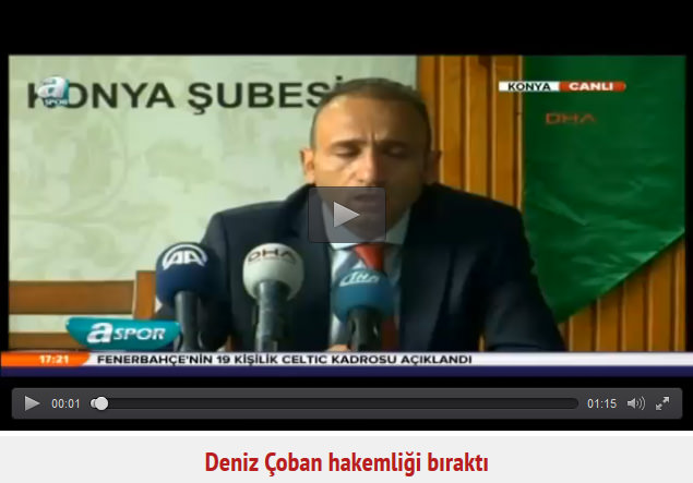 Hakemliği bıraktı!