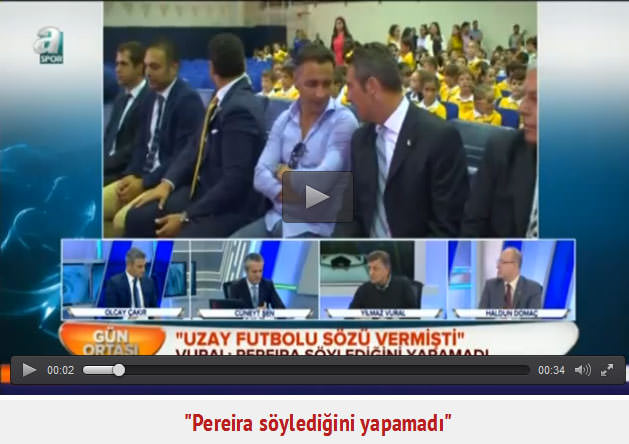 "Pereira söylediğini yapamadı"