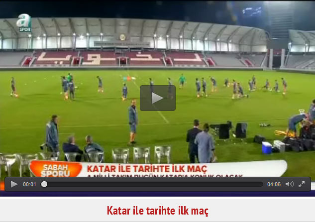 Katar ile tarihte ilk maç