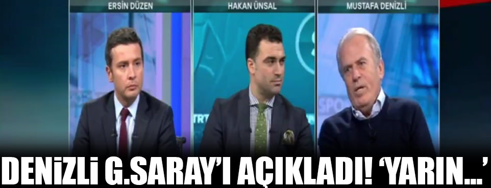 Mustafa Denizli canlı yayında açıkladı