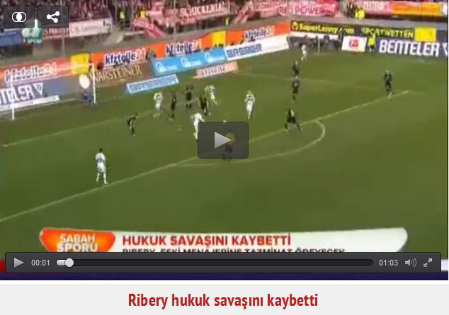 Ribery hukuk savaşını kaybetti