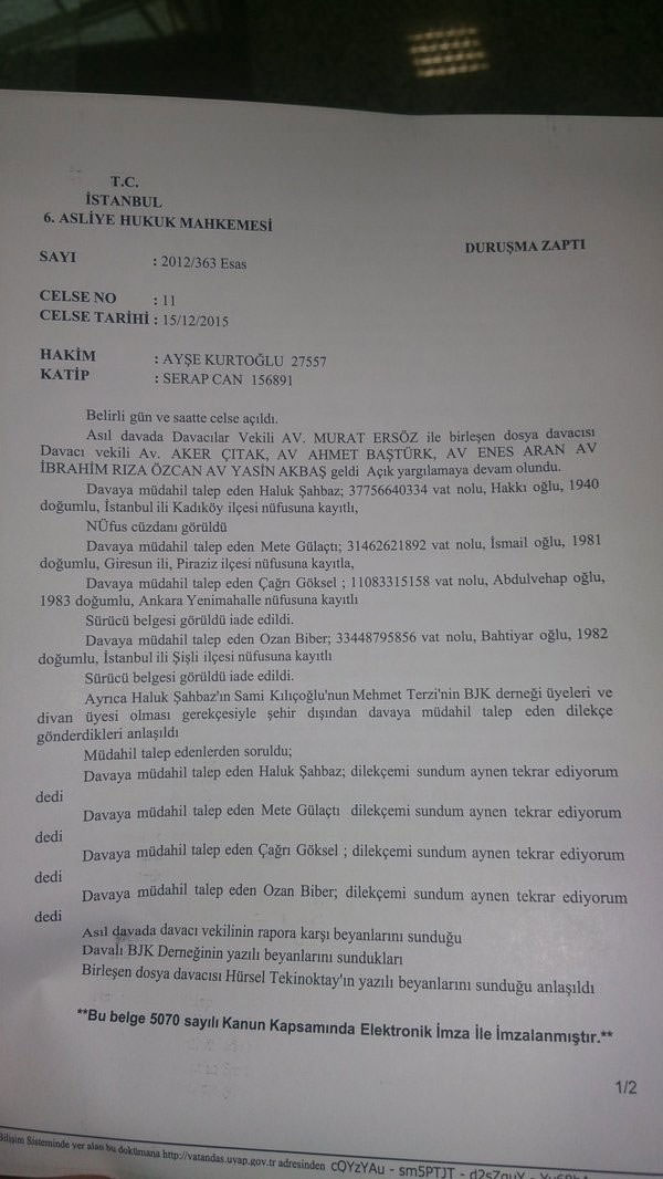 Beşiktaş'ın 'Demirören' ibrası iptal edildi - 2