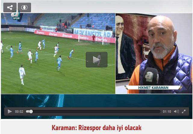 "Mücadele eden ve galip gelen bir Rizespor takımı var"