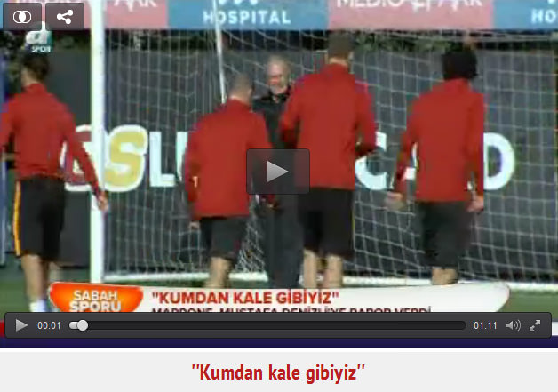 ''Kumdan kale gibiyiz''