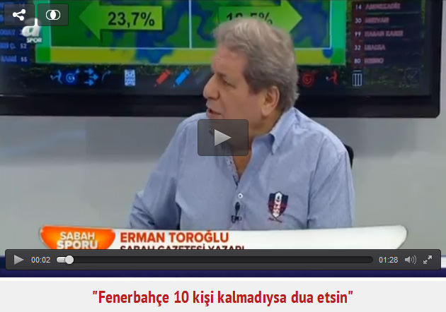 "Fenerbahçe 10 kişi kalmadıysa dua etsin"