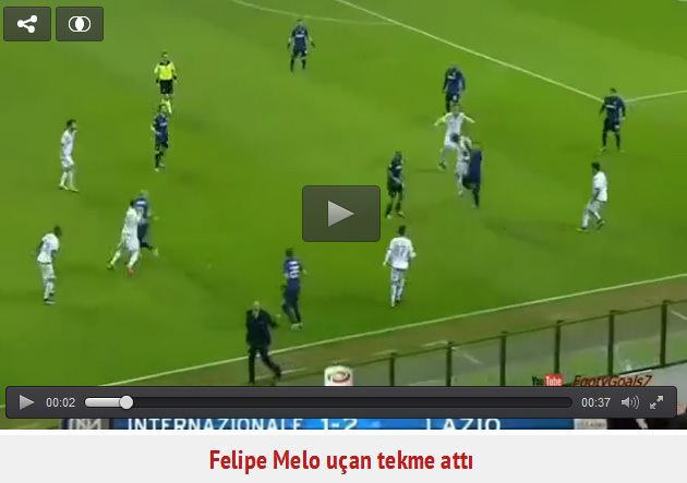 Attığı tekmenin cezası ağır oldu!