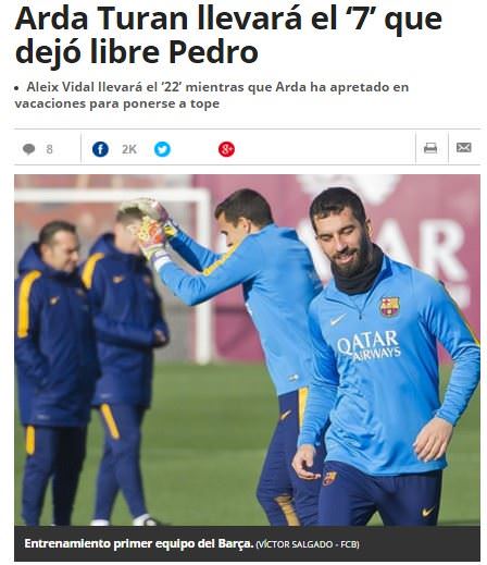 İşte Arda Turan'ın forma numarası - 2