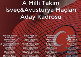 İsveç ve Avusturya maçı kadrosu açıklandı