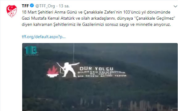 Futbol dünyasından 18 Mart paylaşımları