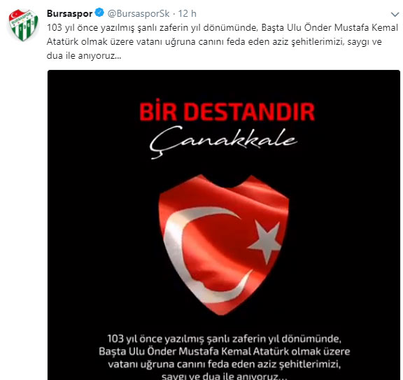 Futbol dünyasından 18 Mart paylaşımları