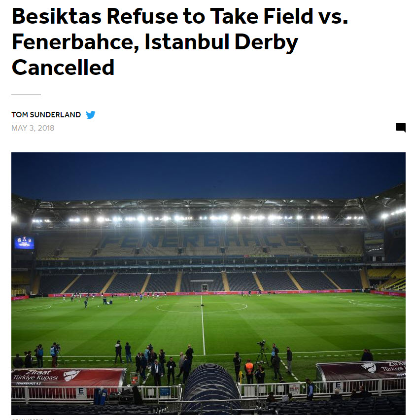 Fenerbahçe - Beşiktaş maçı dünya basınında!