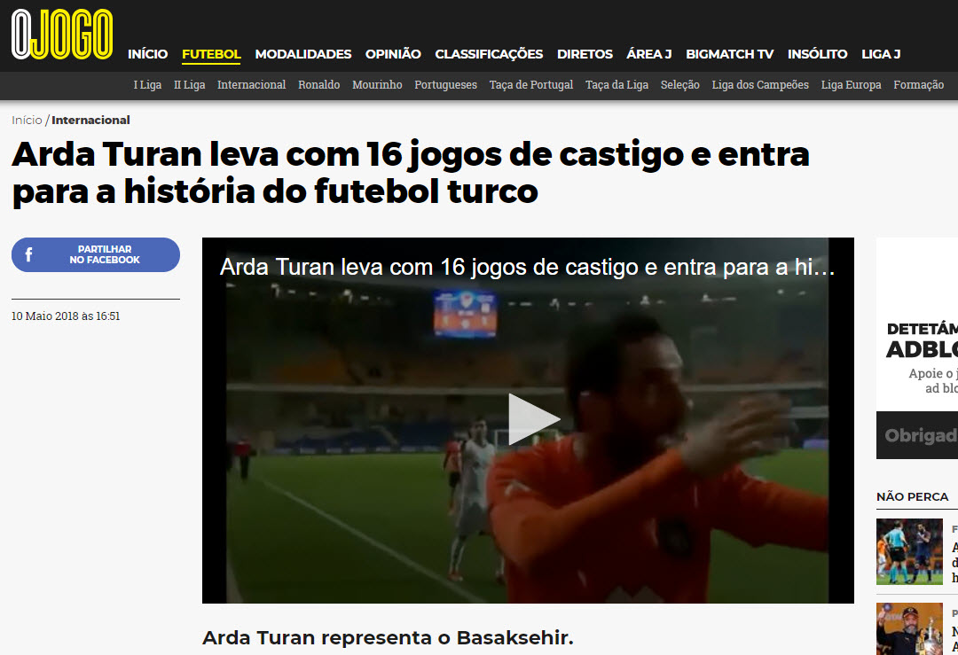 Arda Turan’ın 16 maçlık men cezası dünyada yankı uyandırdı!