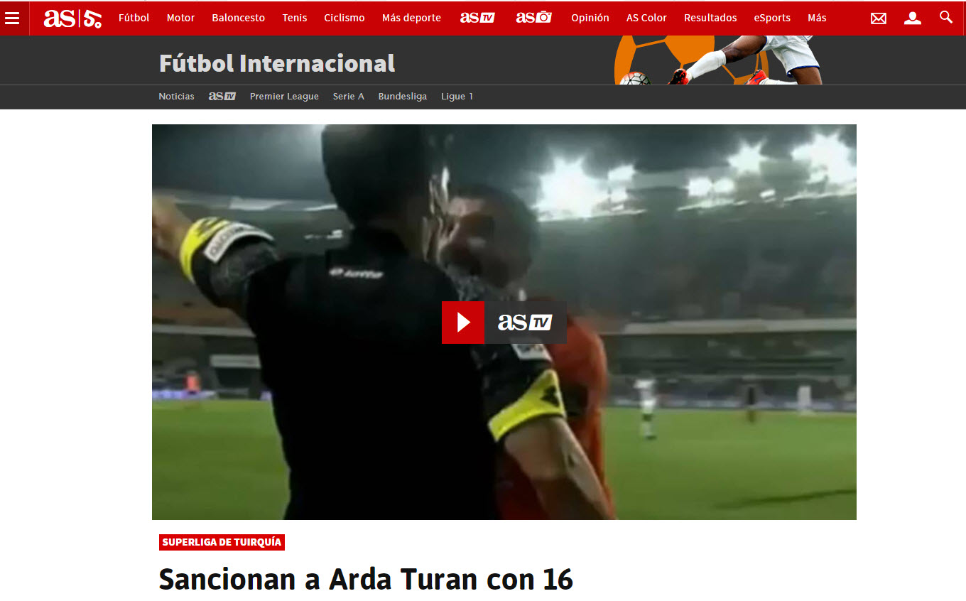 Arda Turan’ın 16 maçlık men cezası dünyada yankı uyandırdı!