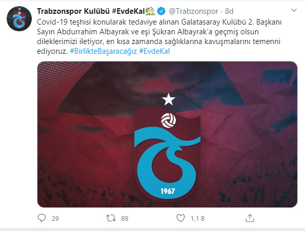 Süper Lig ekiplerinden Galatasaray’a geçmiş olsun mesajı