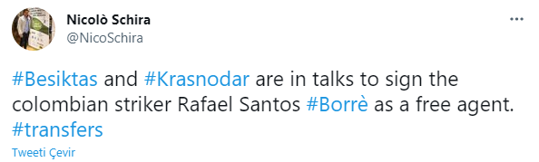 Son dakika transfer haberi: İtalyan gazeteci duyurdu! Beşiktaş’tan Santos Borre bombası!