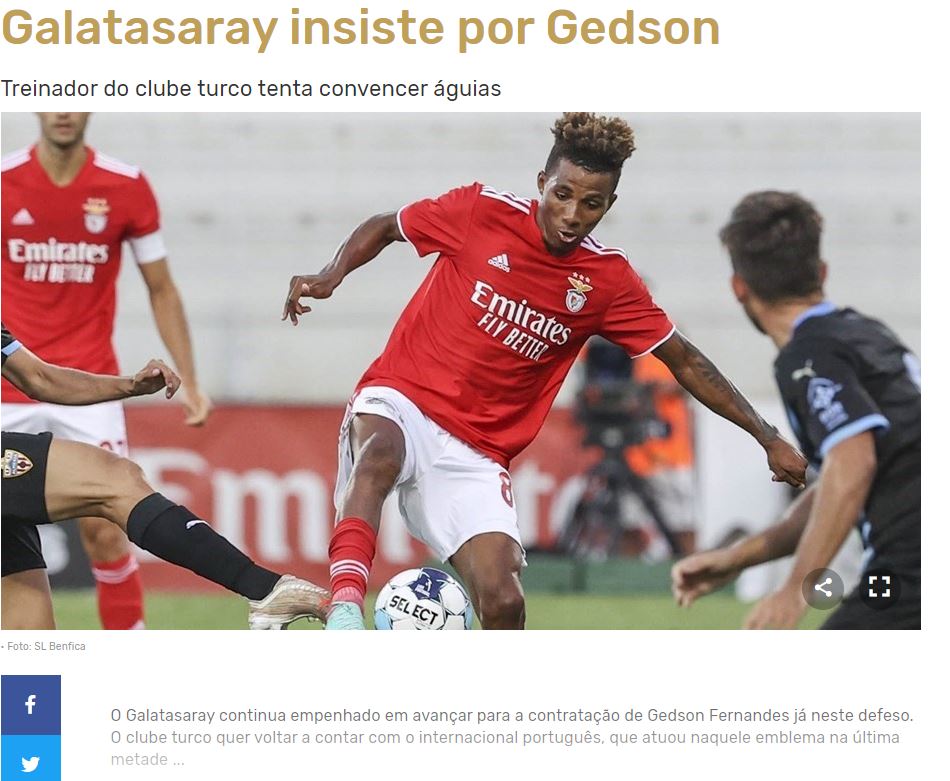 Son dakika Galatasaray transfer haberleri: Gedson Fernandes’ten sevindiren haber!
