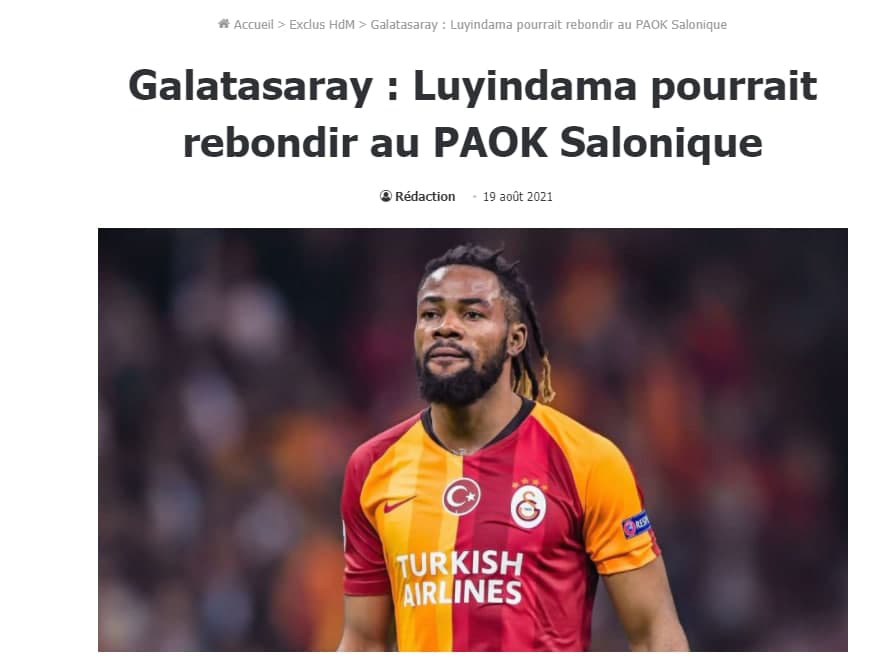 Son dakika transfer haberi: Paok Christian Luyindama için Galatasaray’a teklif yaptı!