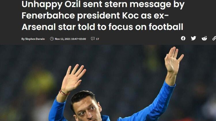 FENERBAHÇE HABERLERİ - Ali Koç’un Mesut Özil sözleri Avrupa’da gündem oldu! İşte atılan manşetler