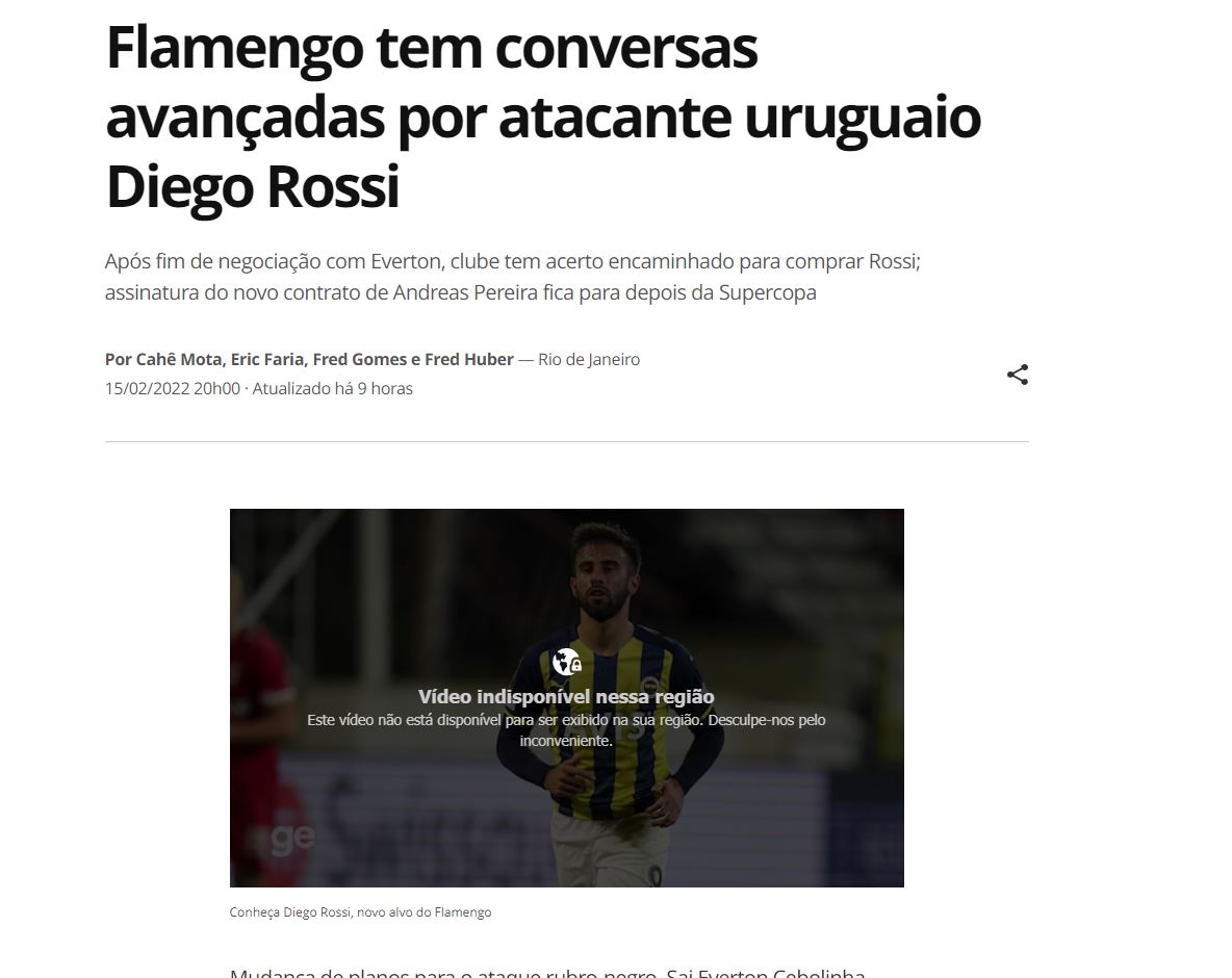 FENERBAHÇE HABERLERİ - Diego Rossi Brezilya ekibi Flamengo’ya transfer oluyor!