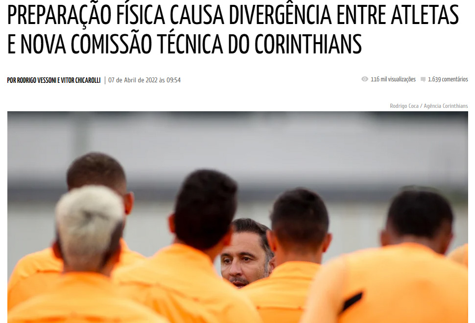 Fenerbahçe’nin eski teknik direktörü Vitor Pereira Corinthians’lı futbolcuları isyan ettirdi! İdmanları çok ağır