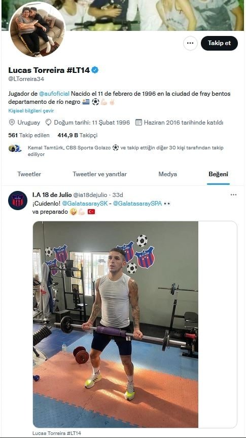 GALATASARAY TRANSFER HABERLERİ: Lucas Torreira’dan taraftarları heyecanlandıran hareket!