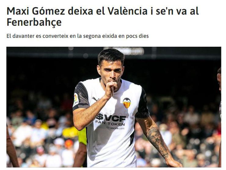 Katalan basını duyurdu: Maxi Gomez Fenerbahçe’de!