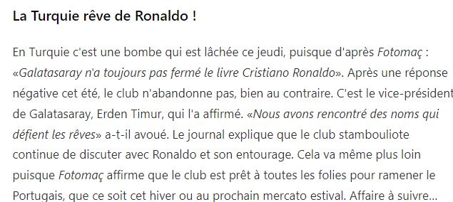 Transfer iddiaları ardından Avrupa basını ayağa kalktı! Galatasaray ve Ronaldo…