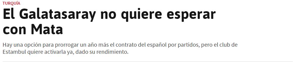Galatasaray’da Okan Buruk kararını verdi! Juan Mata...