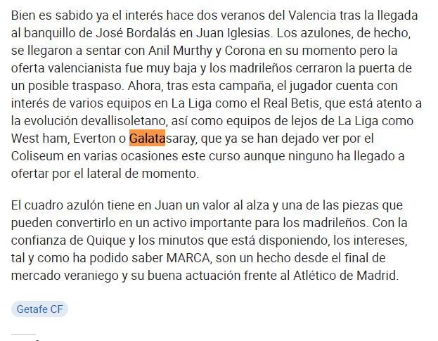 İspanyollar duyurdu! Galatasaray’dan Juan Iglesias hamlesi