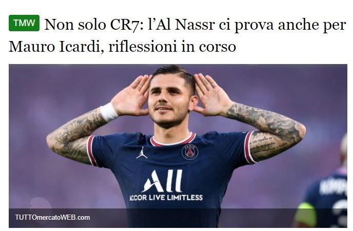 Al Nassr transferde durmuyor! Cristiano Ronaldo’dan sonra Icardi bombası