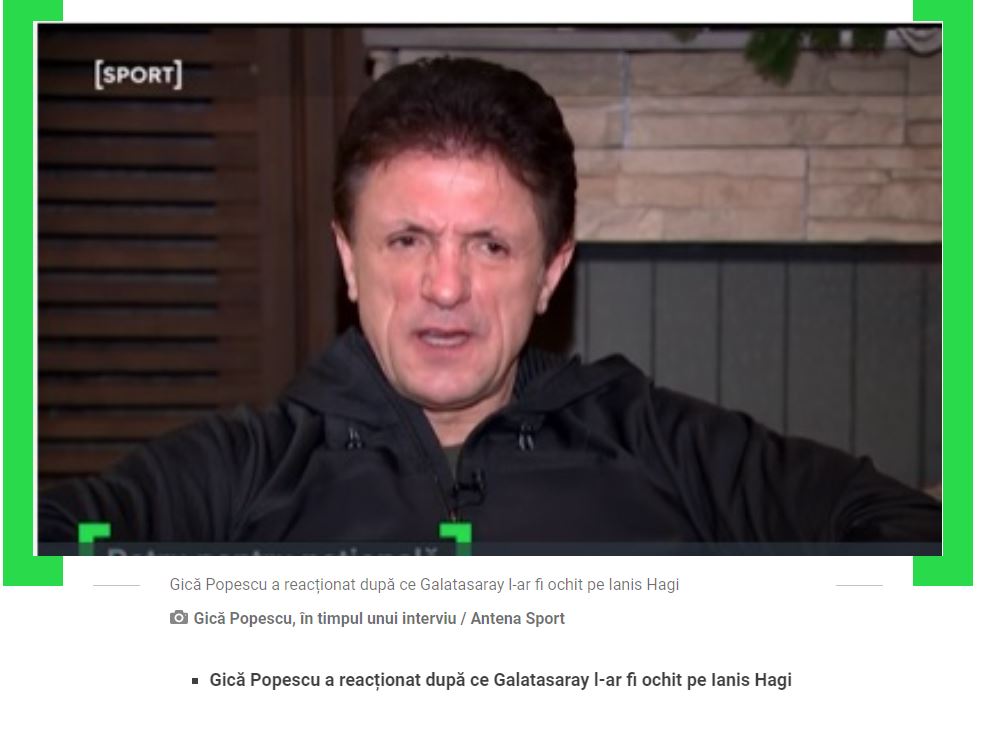 Ianis Hagi Galatasaray’a transfer olacak mı? Popescu açıkladı
