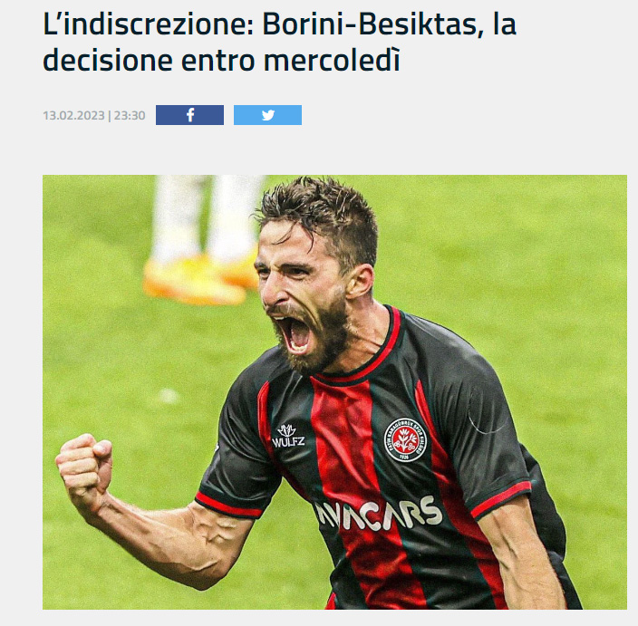 TRANSFER HABERİ: Beşiktaş Karagümrük ile anlaştı! Fabio Borini’nin kararı...