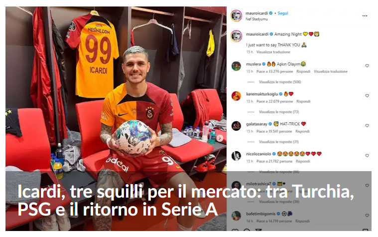 GALATASARAY TRANSFER HABERLERİ: Cimbom’a transferde kötü haber! Mauro Icardi’de 4 rakip birden