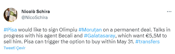 Galatasaray’da Olimpiu Morutan gelişmesi! Transfer...