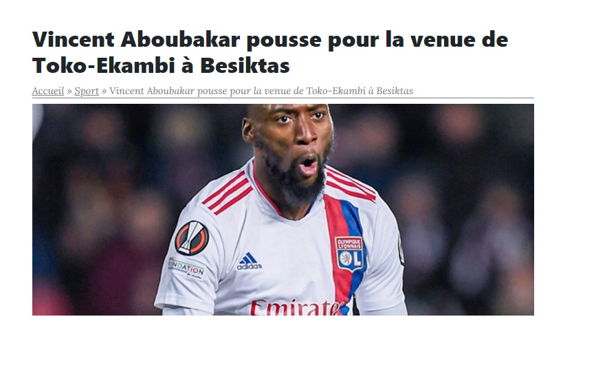 Vincent Aboubakar’dan Beşiktaş’a transfer baskısı! Kamerun’dan flaş iddia