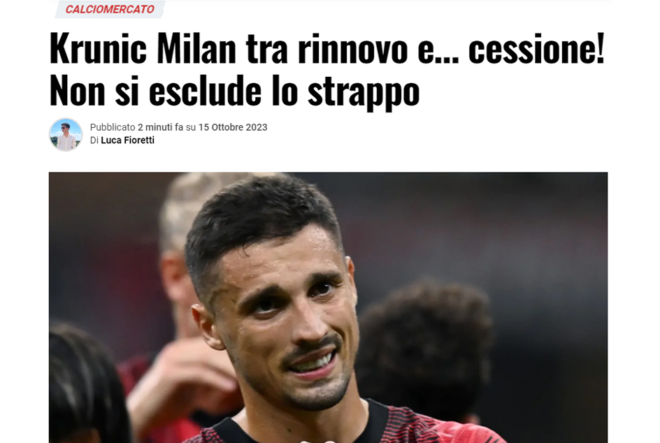 TRANSFER HABERİ - Milan’da Rade Krunic depremi! Fenerbahçe’nin teklifini istiyor