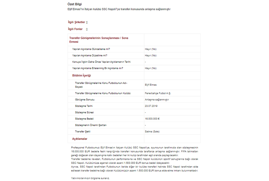 TRANSFER HABERİ - Fenerbahçe Napoli’den kazanmaya devam ediyor! Devre arası...