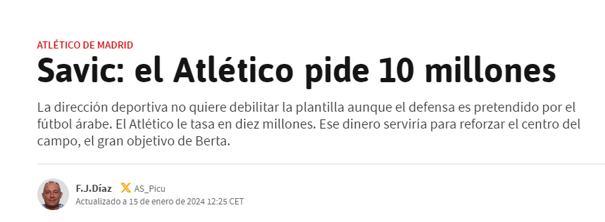 FENERBAHÇE TRANSFER HABERİ: Atletico Madrid’den Savic için şok talep!